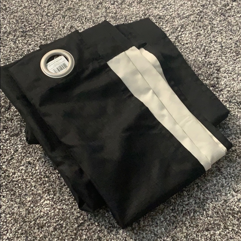 Black Black-Out Curtain